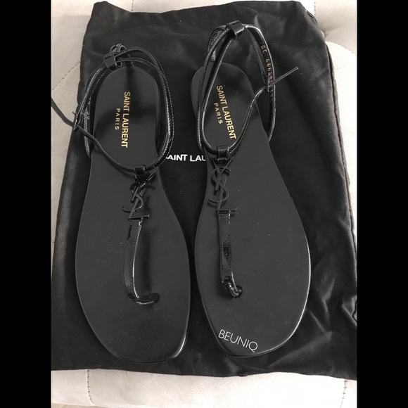 Saint Laurent Shoes - YSL SAINT LAURENT MONOGRAM NU PIEDS 05